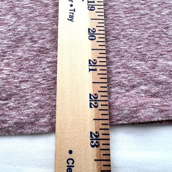 Peanuts TShirt Girls L Heathered Maroon Snoopy Charlie Brown V-Neck Short Sleeve - Picture 6 of 7